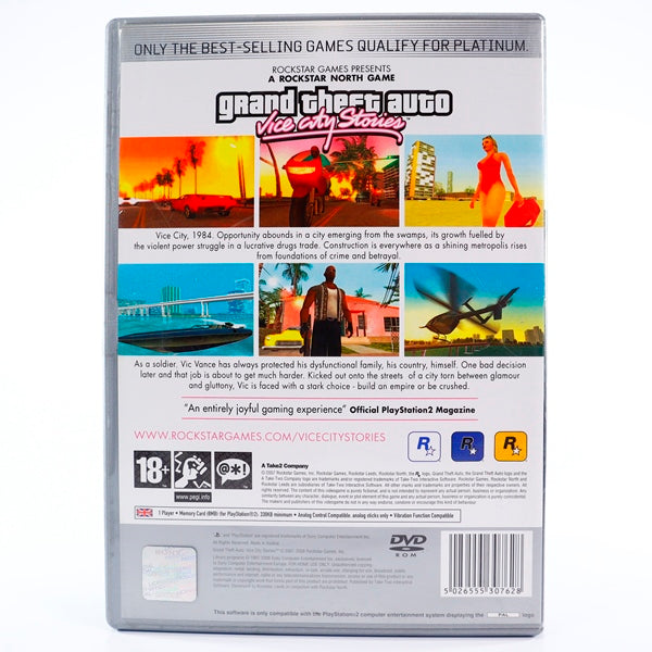 Grand Theft Auto Vice City Stories Platinum - PS2 spill - Retrospillkongen