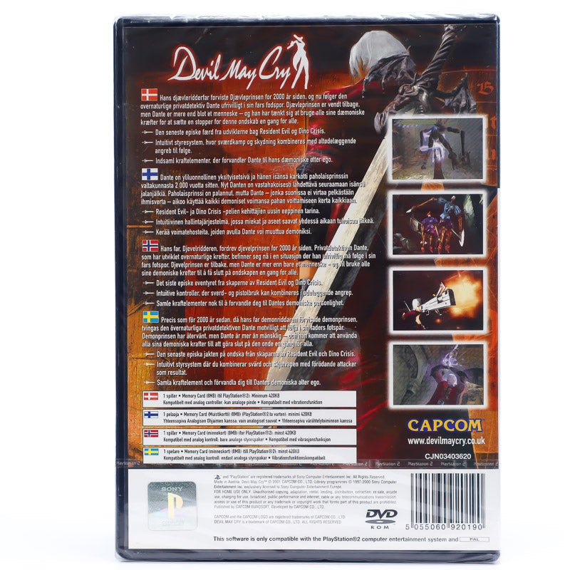 Devil May Cry (Forseglet) - PS2 spill | Black label | SCN - Retrospillkongen