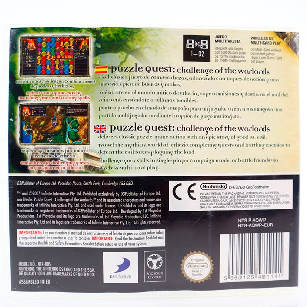 Puzzle Quest Challenge of the Warlords - Nintendo DS spill - Retrospillkongen