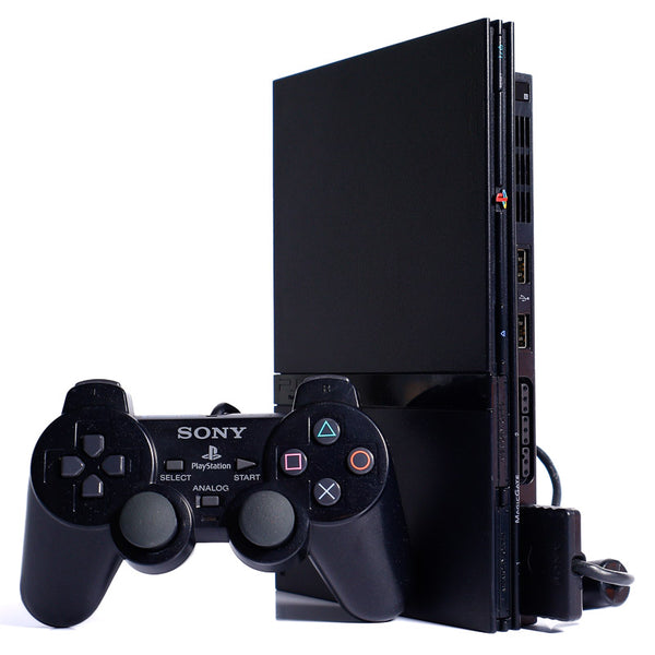 Sony Playstation 2 Slim Svart Konsoll Pakke (PS2) - Retrospillkongen