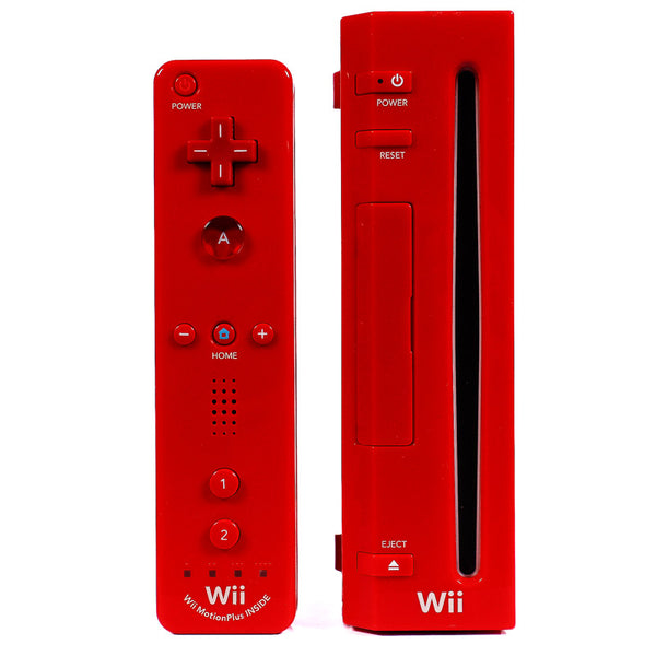 Nintendo Wii Gamecube kompatibel Konsoll Pakke | Rød - Retrospillkongen