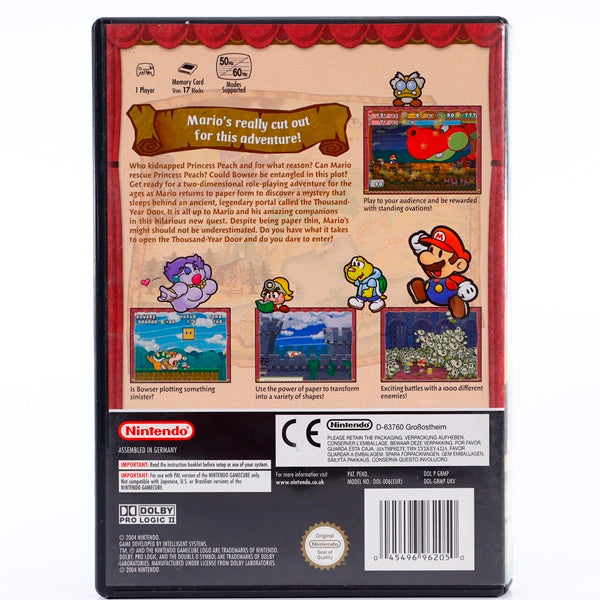 Paper Mario The Thousand-Year Door  - Gamecube spill - Retrospillkongen