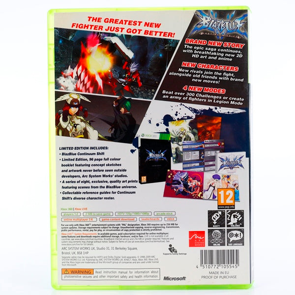 BlazBlue: Continuum Shift Limited Edition - Xbox 360 spill - Retrospillkongen