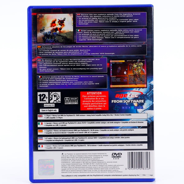 Silent Line Armored Core - PS2 spill - Retrospillkongen