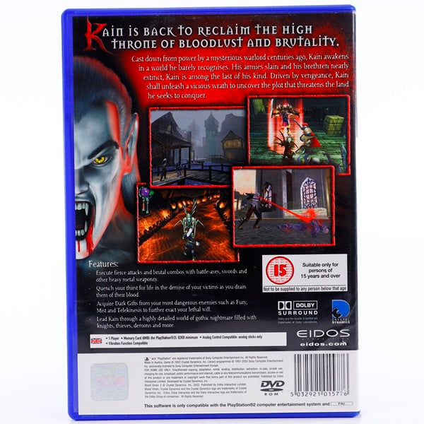 Blood Omen 2: The Legacy of Kain Series - PS2 spill - Retrospillkongen