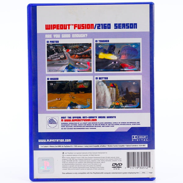 Wipeout Fusion - PS2 spill - Retrospillkongen