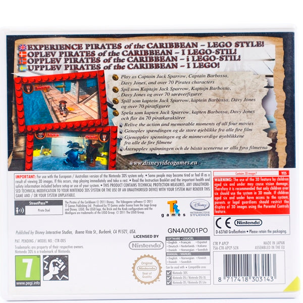 LEGO Pirates of the Caribbean: The Video Game - Nintendo 3DS spill - Retrospillkongen
