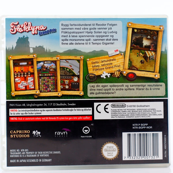 Flåklypa Grand Prix - Nintendo DS spill - Retrospillkongen