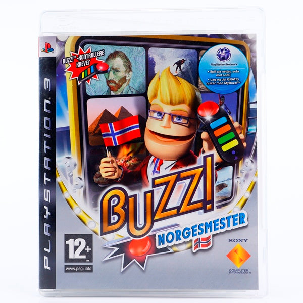 Sony Wireless Buzz! Spillpakke - Buzz! Norgesmester & Buzz! Quiz TV - Retrospillkongen
