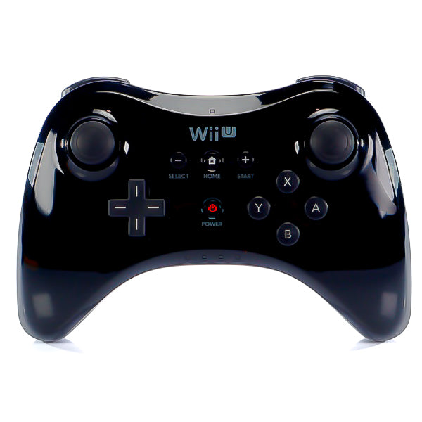 Original Trådløs Svart Wii U Pro Kontroll - Retrospillkongen