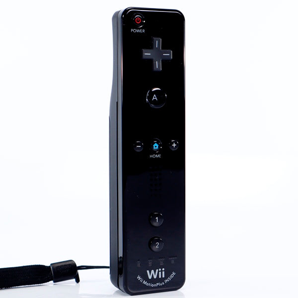 Nintendo Wii Motion Plus Remote kontroll Svart - Wii Tilbehør - Retrospillkongen
