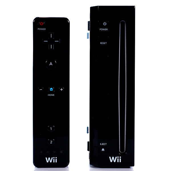 Nintendo Wii Gamecube kompatibel Konsoll Pakke | Svart - Retrospillkongen