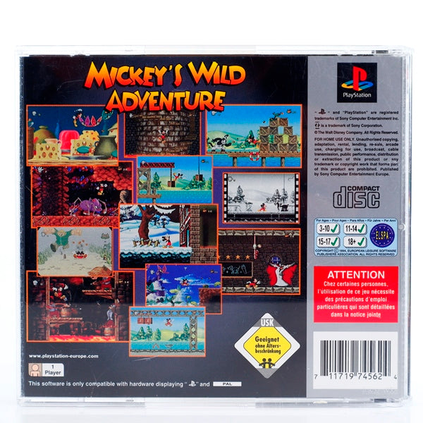 Mickey's Wild Adventure platinum - PS1 spill - Retrospillkongen