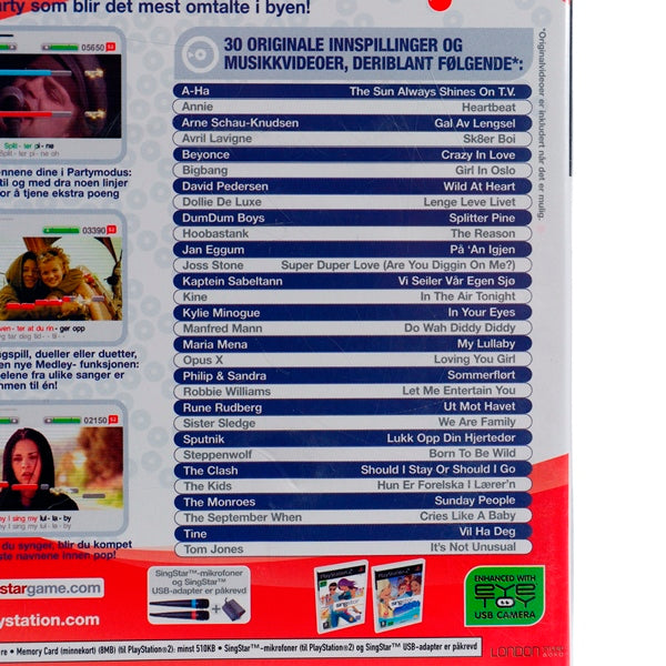 Singstar Norske Hits - PS2 spill - Retrospillkongen