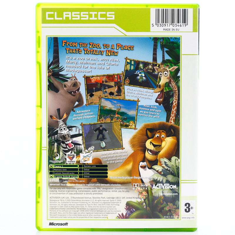 Madagascar - Microsoft Xbox spill - Retrospillkongen