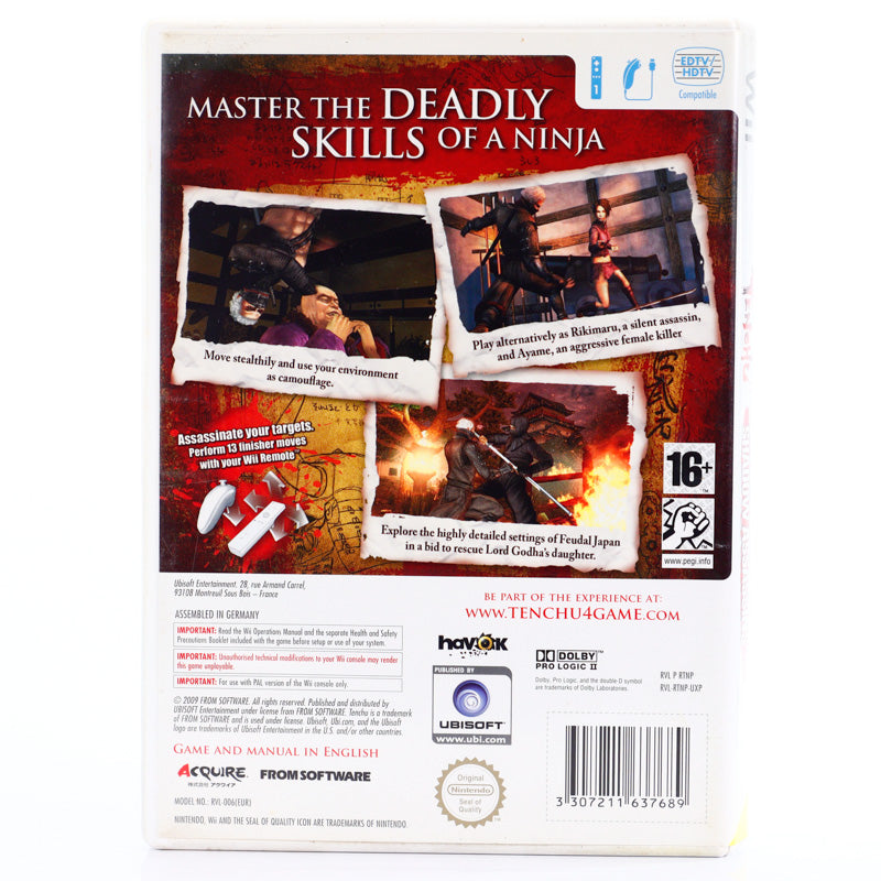 Tenchu: Shadow Assassins - Wii spill - Retrospillkongen