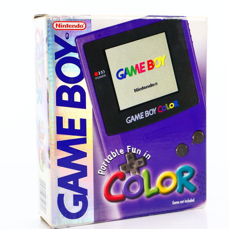 Nintendo Game Boy Color Grape Purple Lilla Håndholdt konsoll i Eske - Retrospillkongen