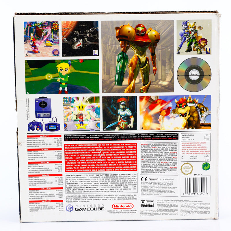 Original Indigo Nintendo Gamecube spillpakke i Eske - Retrospillkongen