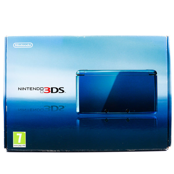Nintendo 3DS - Aqua Blue Konsoll i Eske - Retrospillkongen