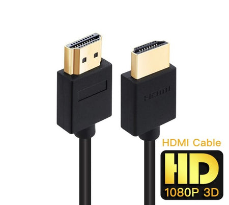 Høykvalitets HDMI-kabel med 100% ren kobber, gulektplatekontakter og 3D-støtte - Retrospillkongen