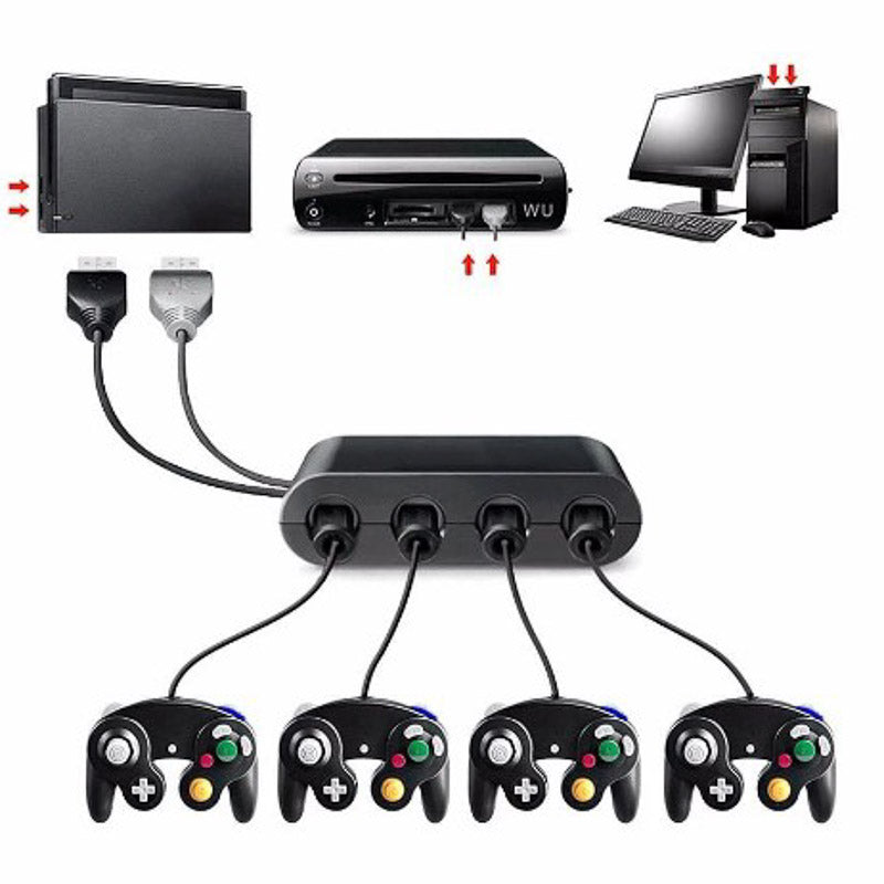 Gamecube Kontroller Adapter for Nintendo Switch, PC og Wii U - Retrospillkongen